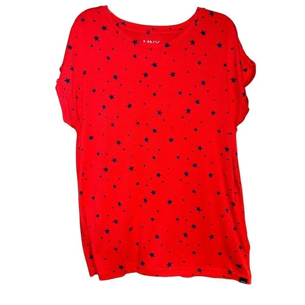 MNY MARC NEW YORK star shirt size L large